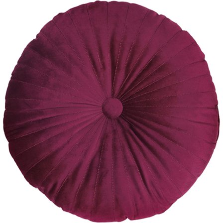 Rund gulvpude i plys formet som et græskar, tyk tatamimadras i plys, kontorstolspude (vinrød) vinrød wine redyux wine red 35cm*8cm