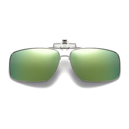 Uppfällbara Metall Clip-on Solglasögon Flip Up Guld