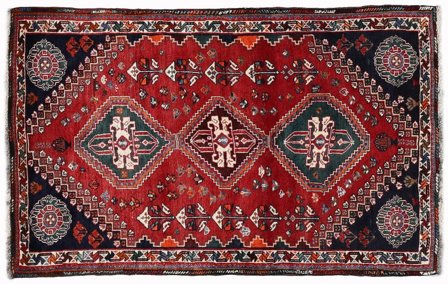 Annodato A Mano Shiraz Tappeto 114X182 Orientale Di Lana Piccolo