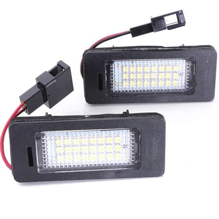 2 x LED-skyltbelysningslampa för A4 A5 Q5 S5 TT 08-13 Fel fri
