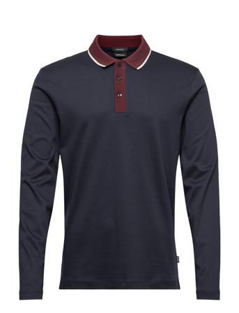 Pittman 07 Polos Long-sleeved Svart BOSS