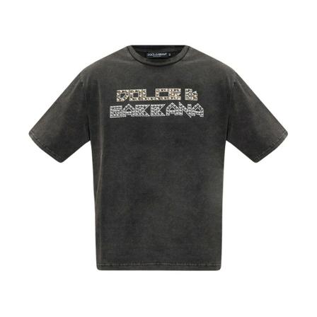 Dolce & Gabbana T-shirt with logo Grå, Herre T-shirts