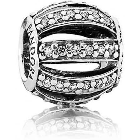 Charm - Pandora - 791115CZ - Silver - Transparent - Kvinna