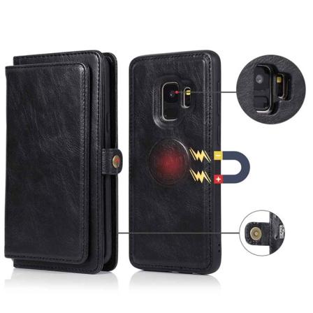 Eksklusiivinen ja hyvin tehty lompakkokotelo - Samsung Galaxy S9 Svart