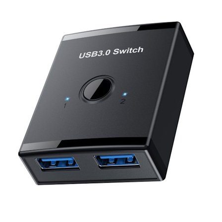 USB 3.0 Bryter 2 Port Deler Bryter USB Bryter med 2 USB 3.0 Port USB