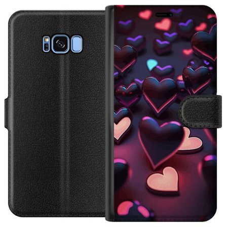Yhteensopiva Lompakkokotelo Samsung Samsung Galaxy S8 KeskiyönSydämet