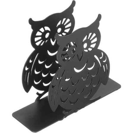 2-pakning Vevboks Metall Ugle Serviett Holder Frittstående Serviett Holder Oppbevaringsboks Hjemmebord Serviett Holder Svart Tis