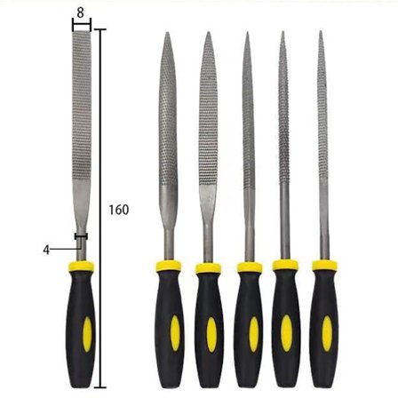 6 stk Treraspfiler Assorterte rasper B B