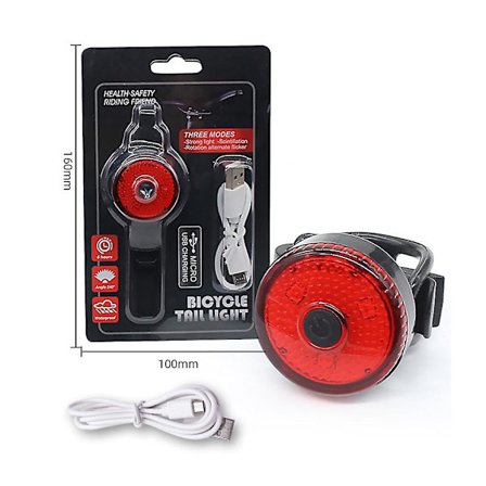 Mini LED -pyörätakavalo USB-ladattava, IPX4 vedenkestävä turvallisuus