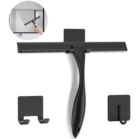 Brusevisker - Badeværelsestilbehør i rustfrit stål - Borefri krog - 25 cm bred