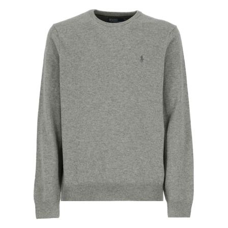 Ralph Lauren, Round-neck Knitwear Grijs, Heren, Maat:M