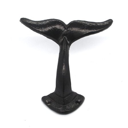 Dekorativ väggkrok i gjutjärn i form av en valsvans för rock, kläder, keps,