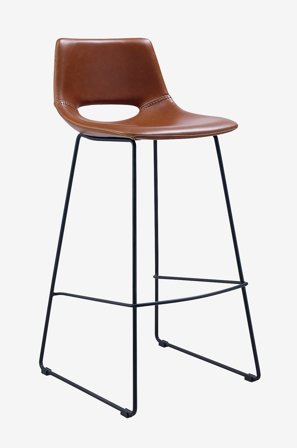 Kave Home - Baarituolit Ziggy 75 cm, 2/pakk. - Ruskea - Baarituolit & baarijakkarat - - Homeroom