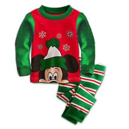 Barn Pojkar Flickor Mickey Mouse Jul Pyjamas Set Nattkläder Pyjamas Hemkläder A 100cm