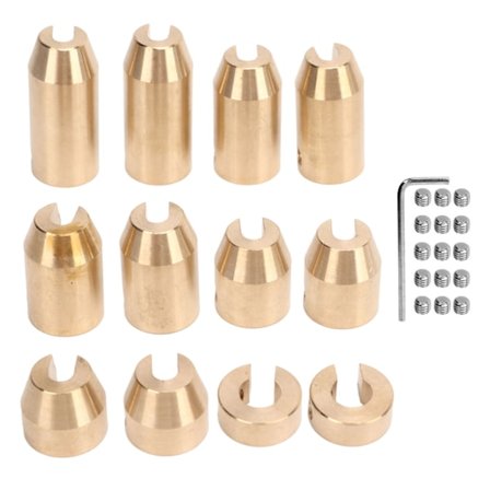 Messing Hjul Eiker Balansevekter Presis Design Slitasje Bestandig Hjul Eiker Balansevekter Påfyll for Super Moto Dual Sport 12 stk