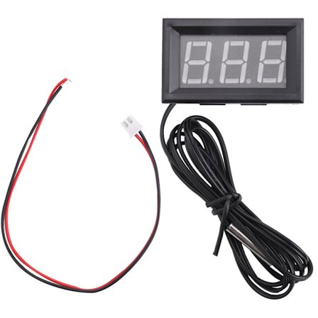 DC 5 - 12 V - 50 - 110 Celsius Digitalt køleskabs termometer temperaturdetektor med probe blå