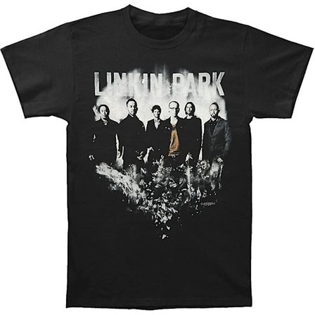 Linkin Park Herr Svartvit Slim Fit T-shirt Stor Svart