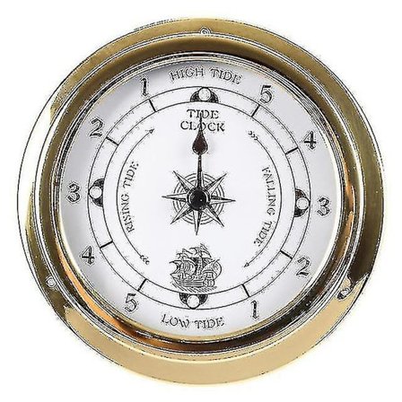 145 mm Väggmonterad termometer Hygrometer Barometer Tidvattenklocka Väderstation R9uf