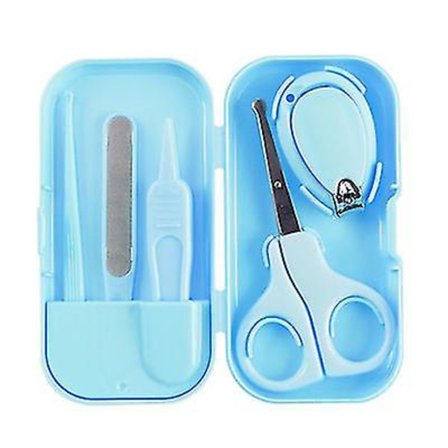 Baby Nagelsats 4 i 1 Baby Nagelvård Set Nyfödd Baby Nagelklippare