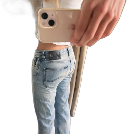 Ljusblå Lee jeans