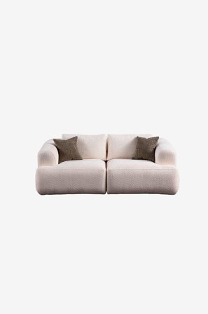 Hanah Home - 2 paikkainen sohva Afelio - Valkoinen - 2 istuttavat sohvat - - Homeroom