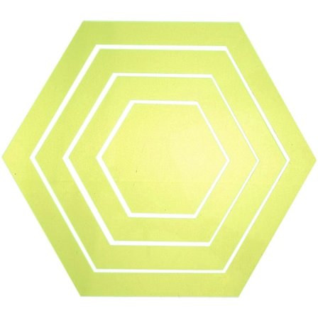 4 stk. Patchwork Quilte Lineal Klar Hexagon Skære Lineal Akryl Sy Lineal Sy Tilbehør