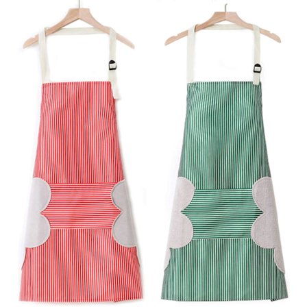 Matlagningsförkläde Kvinna Man, 2st Matlagningsförkläde med Justerbar Hals