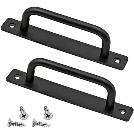 Højkvalitets 2 Dørhåndtag Kraftigt Ladedørhåndtag Skydedørhåndtag Skub Dørhåndtag Med Bagplade Aluminium Legering Møbelgreb