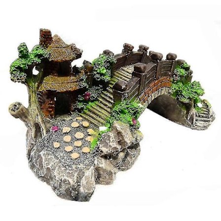 Rium Ornt Fotografi Rekvisit Tank Rotte Bro Træ