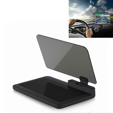 H6 Multifunksjonell Bil Smartphone Navigasjons Head Up Display Holder for 6 Tommers Smartphone