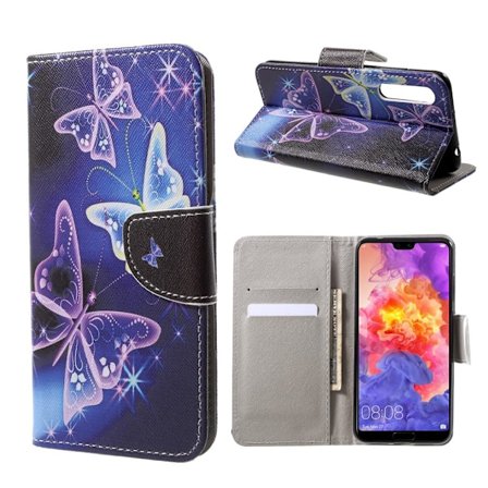 Huawei P20 Pro Fodral med ett snyggt motiv - Ljus fjärilar