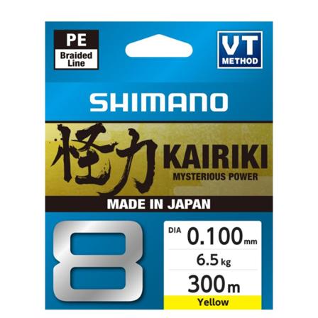 Shimano Kairiki 8 300m Yellow - 0.23mm 22.5kg