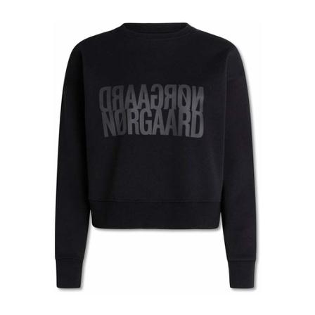 Mads Nørgaard Organic Sweat Tilvina Sweatshirt Sort, Dame Sweatshirts