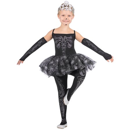 Skelet Ballerina Kostume Børn