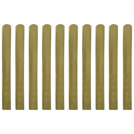 Vidaxl Impregnerad Staketribba 20 St Trä 100 Cm Brun