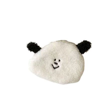 Valpemyntpung Plysjlommebok SVART