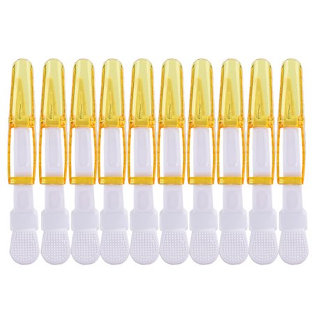 Andeknebbklipp for hårseksjonering, stylingklipp for frisører, stylingverktøy for frisørsalong, gul