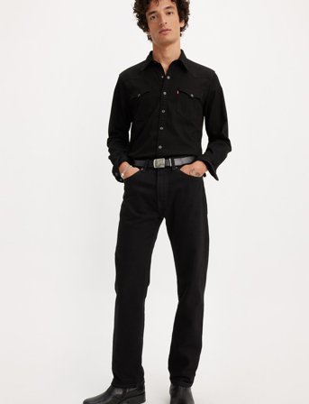 Levi's 505 Regular Black 37743 - Black - 32 x 32