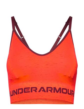 Ua Seamless Low Long Htr Bra Lingerie Bras & Tops Sports Bras - ALL Oransje Under Armour
