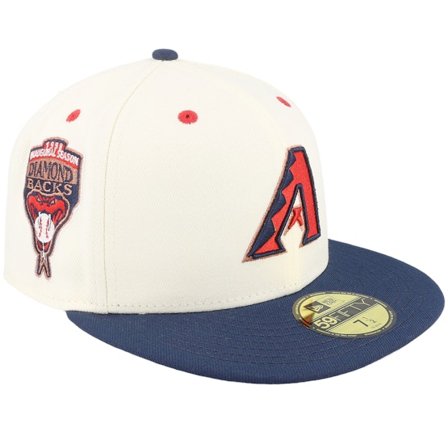 New Era - White fitted Gorra - Arizona Diamondbacks Cookie 59FIFTY Cream/Navy/Grey Fitted @ Hatstore