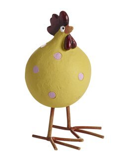 Høne Poppy på ben Gul