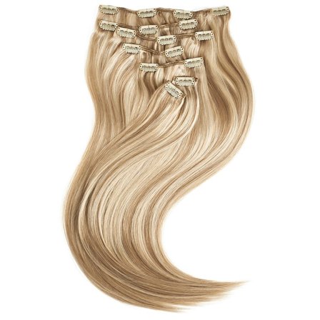 Rapunzel of Sweden Clip-on set 7 pieces 50 cm M7.3/10.8 Cendre Ash Blonde Mix, Hår, Børster & Accessories, Hair Extensions