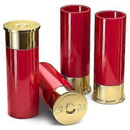 4 st 12 Gauge Shotglas Tequila Shotglas