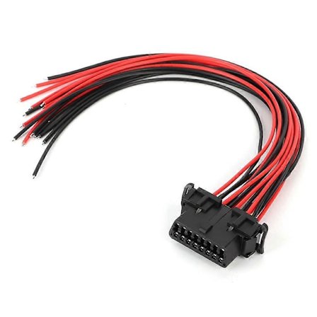 OBD2 16-Pin Hane Kontakt Förlängningsadapter Öppningsbar Hona Kabel Passar Kia