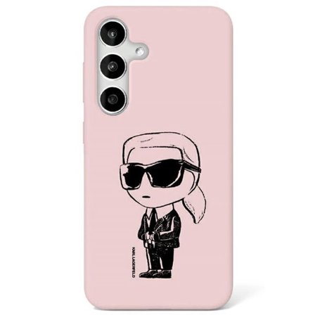 Karl Lagerfeld silikonetui Graffiti med magnet til Samsung Galaxy S25 - Rosa