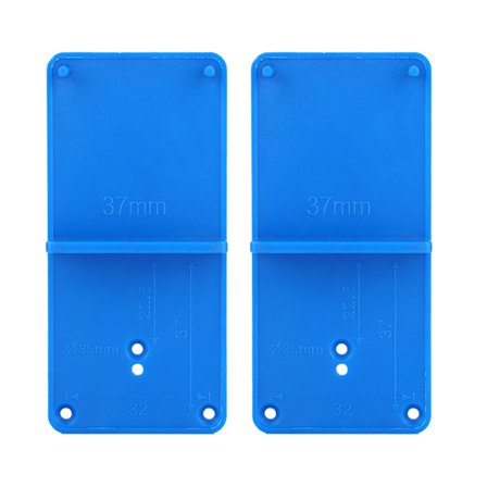 2 st gångjärnshålsöppnare mall borrguide lokaliserare för dörrskåp montering