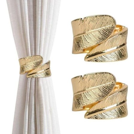 Parti med 2 ambassader og Rideaux i metalliske fjerklips og fikseringer af gardinbånd og gardiner i hjemmet og på kontoret