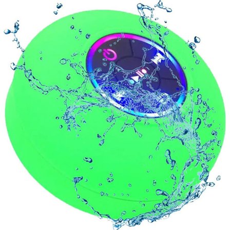 Vandtæt Brusehøjttaler – Bluetooth med LED, IPX4, Bærbar Mini-Højttaler med Sugekop og Indbygget Mikrofon_TF_TF
