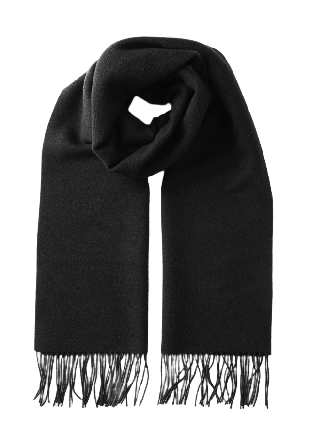 Wera Halsduk i ull FRANCA Halsdukar & scarves Svart ONESIZE