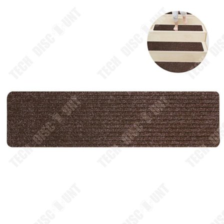 Trappmatta - TECH DISCOUNT - 76x20.3 cm - Halkskydd - 5 stycken - Syntetisk